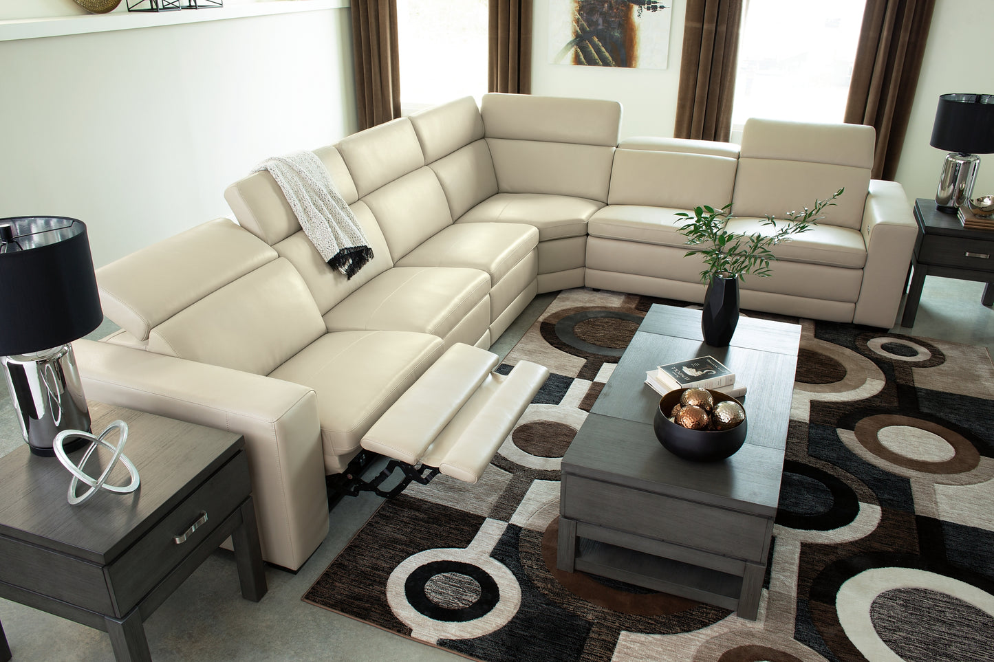 Texline 6-Piece Power Reclining Sectional