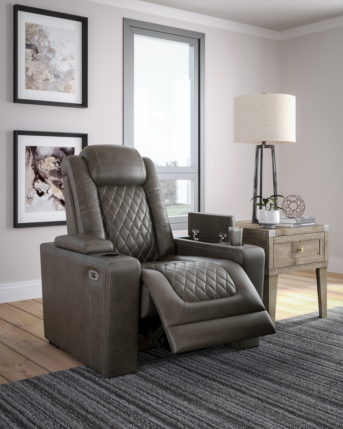 HyllMont PWR Recliner/ADJ Headrest