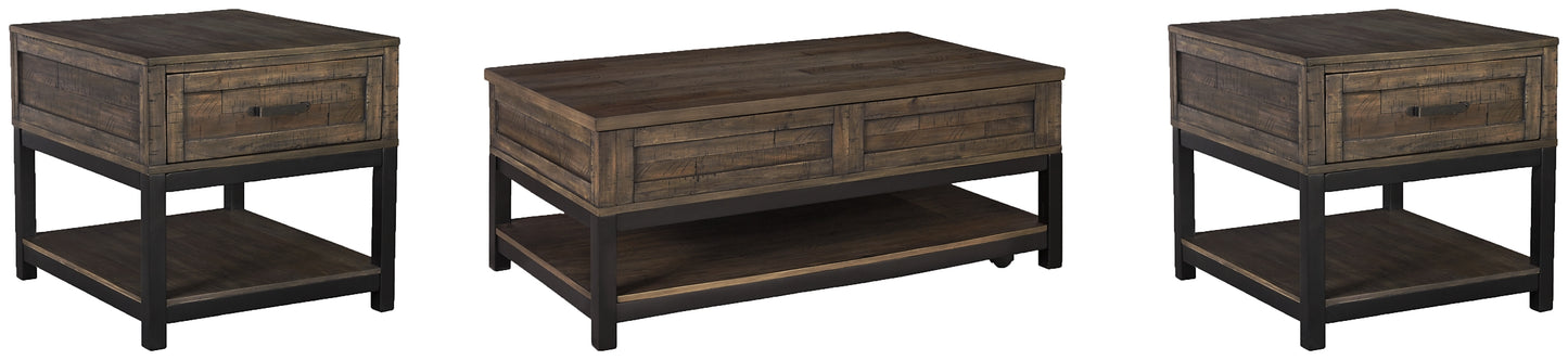 Johurst Coffee Table with 2 End Tables