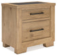 Galliden Two Drawer Night Stand