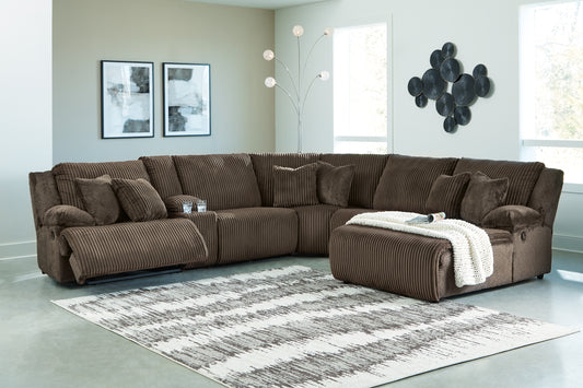 Top Tier 6-Piece Reclining Sectional with Chaise