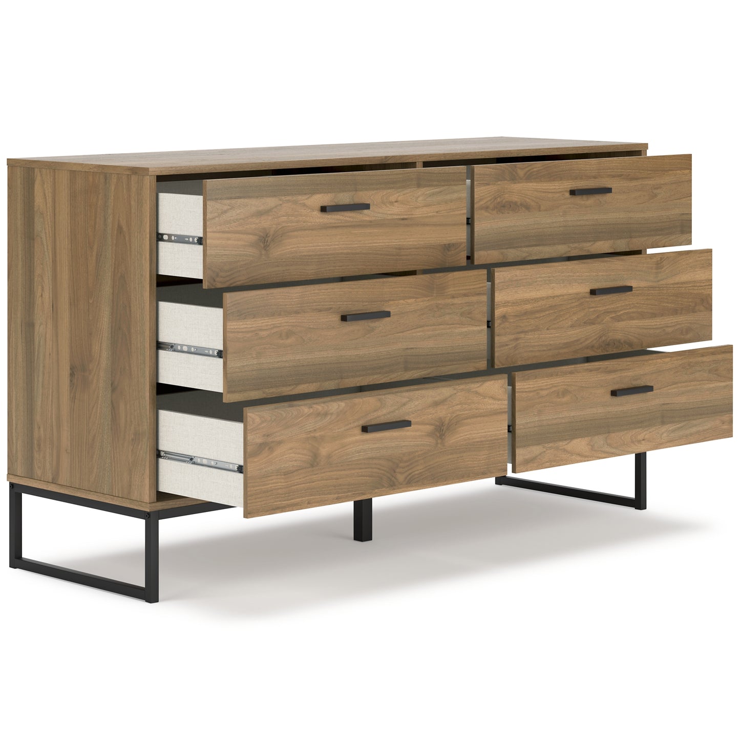 Deanlow Full Panel Headboard with Dresser and Nightstand